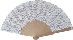 Gift-Me Holz-Ventilator Weiß 23cm