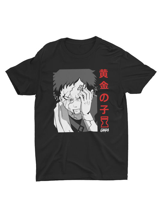 Tricou cu imprimeu Naruto Negru