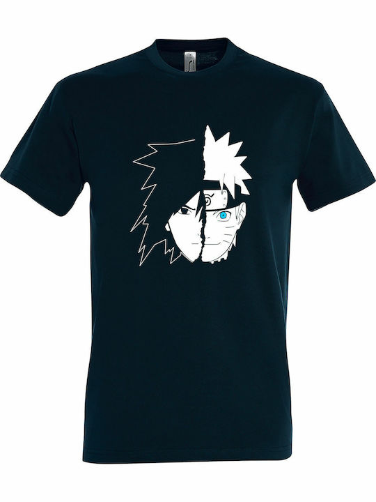 T-shirt Naruto Blau Baumwolle