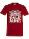 Never T-shirt Red Cotton