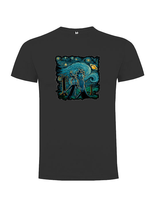 Tshirtakias T-shirt Rick And Morty σε Μαύρο χρώμα