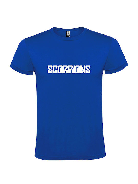 Tshirtakias Logo Tricou Scorpions Albastru