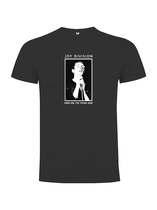 Tshirtakias T-shirt Joy Division here σε Μαύρο χρώμα
