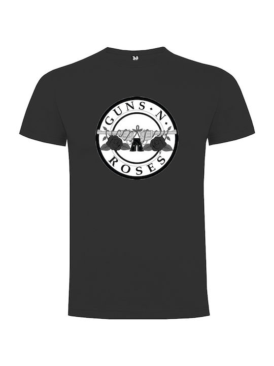 Tshirtakias T-shirt Guns N' Roses Logo σε Μαύρο χρώμα