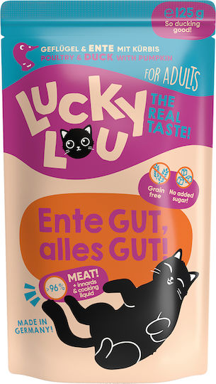 Lucky Lou LifeStage Υγρή Τροφή για Ενήλικες Γάτες σε Φακελάκι με Πουλερικά χωρίς Σιτηρά 125gr