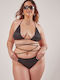 Bikini Set Triangle Top & Slip Bottom Gigi with Adjustable Straps Black