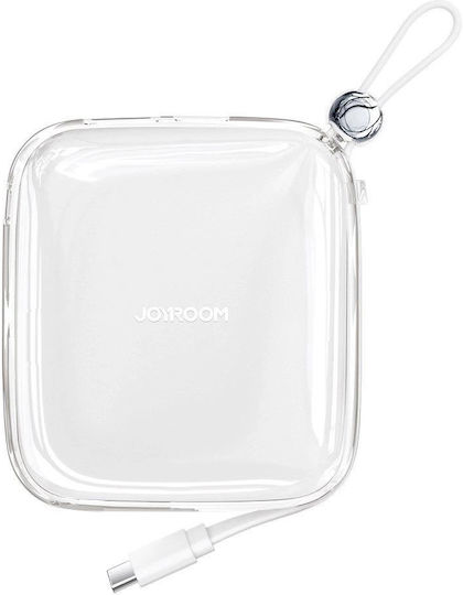Joyroom Jelly Series JR-L005 Baterie Externă Lightning 10000mAh 12W cu Port USB-C Power Delivery / Încărcare Rapidă Albă
