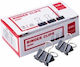 Deli Metallic Clips Double Effortless No2 41mm Black 12pcs