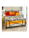 Orion Pat Single Metalic Auriu Pentru Saltea 90x190cm