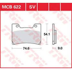 TRW Τακάκια Μοτοσυκλέτας Εμπρός για Yamaha TDM 850 / V-MAX