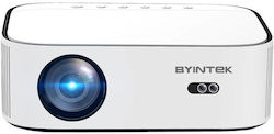 Byintek K45 Smart Projector Full HD Λάμπας LED με Wi-Fi και Ενσωματωμένα Ηχεία Λευκός