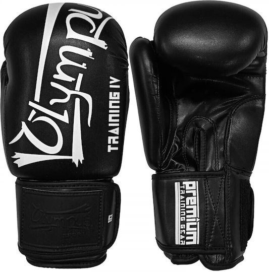 Olympus Sport Training IV PU Mănuși De Box De Copii Din Piele Sintetică Pentru Mănuși De Competiție Negre