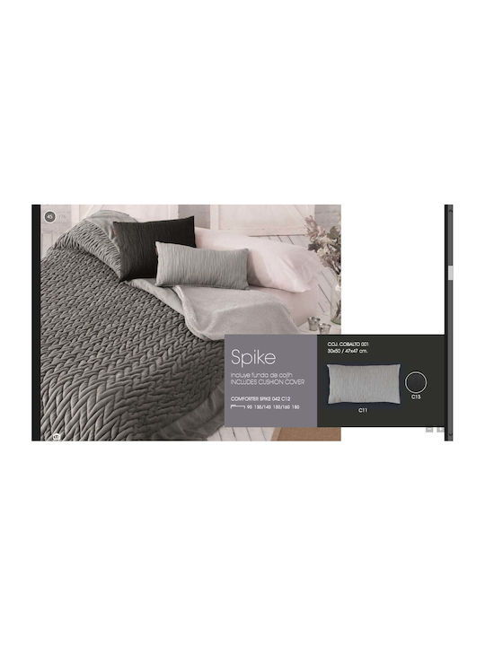 Manterol Casa Κουβερτοπάπλωμα με Γέμιση Microfiber Υπέρδιπλο 235x270εκ. Γκρι 950 GSM