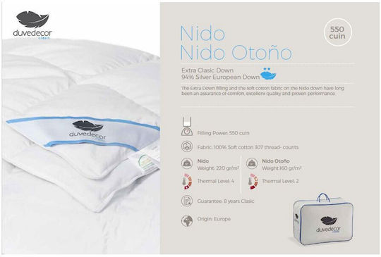 Manterol Casa Duvet Queen Down 220x240cm White 220 GSMGsm 11.5 togs Togs