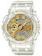 Casio G-shock Digital/Analog Women's Watch with White Rubber Strap