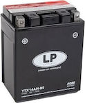 LP Batteries Μπαταρία Μοτοσυκλέτας με Χωρητικότητα 12Ah