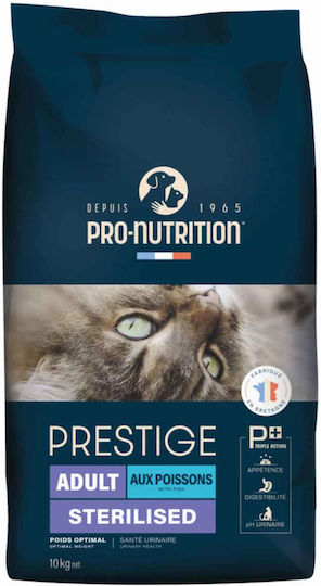 Flatazor Prestige Adult Sterilised Ξηρά Τροφή για Ενήλικες Στειρωμένες Γάτες με Ευαίσθητο Ουροποιητικό με Ψάρια 10kg