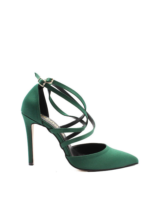 Noboo Green Heels with Strap