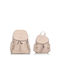 Nines Damen Tasche Rucksack Beige