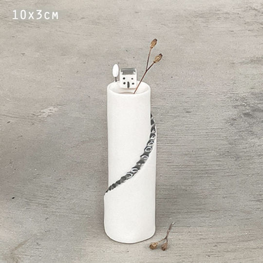 Synchronia Ceramic Decorative Miniature 3.7x3.7x11cm