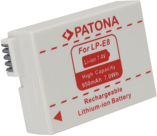Patona Camera Battery LP-E8 1077 Lithium Ion (Li-Ion)