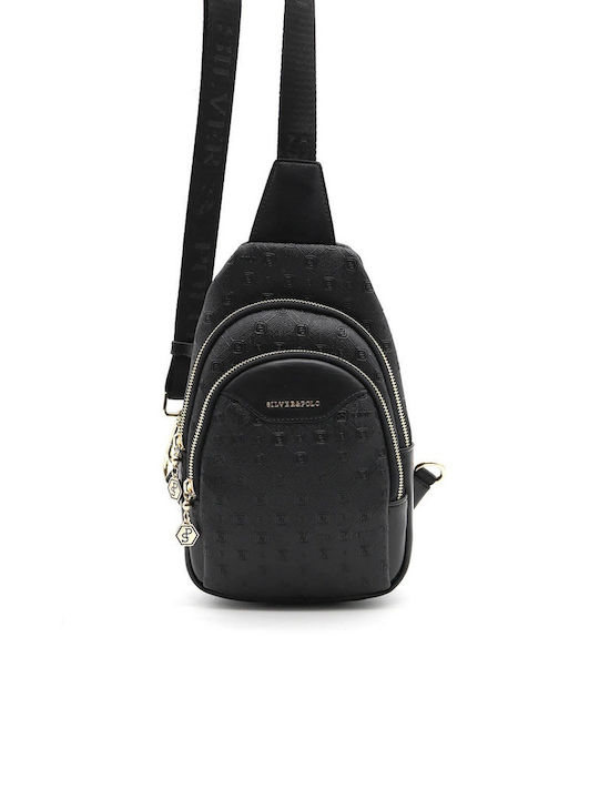 Silver & Polo Women's Bag Backpack Black