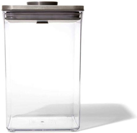 OXO Vase Allgemeine Verwendung mit luftdichtem Deckel Kunststoff Transparent 4200ml
