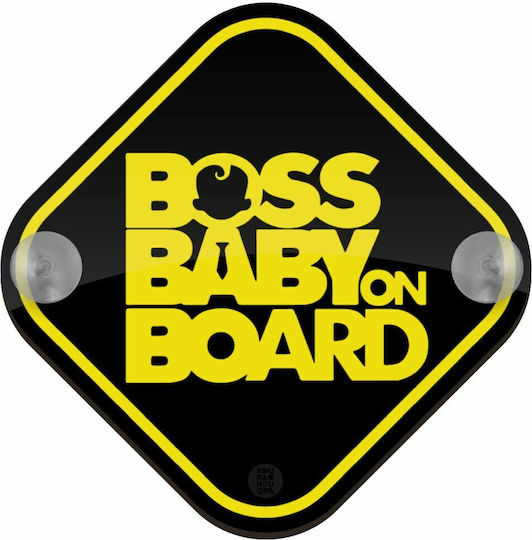 Koupakoupa Знак Baby on Board с Вендуза Жълт