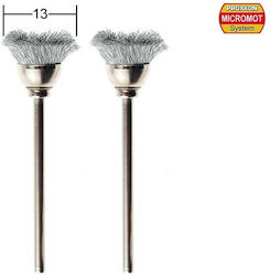 Proxxon Drill Wire Brush 13mm Bell 2pcs 28957
