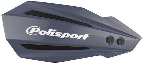 Polisport Motorcycle Protective Hand Guards in Gray Colour