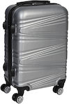 Keskor Cabin Travel Suitcase Hard Silver with 4 Wheels