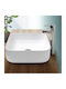ECD Germany Επικαθήμενος Νιπτήρας Κεραμικός 39x39x14cm Λευκός