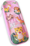 Pencil Case with 1 Compartment Pink