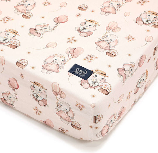 La Millou Baby Bettlaken Für Krippe Baumwolle Angepasst Rosa 70x140cm