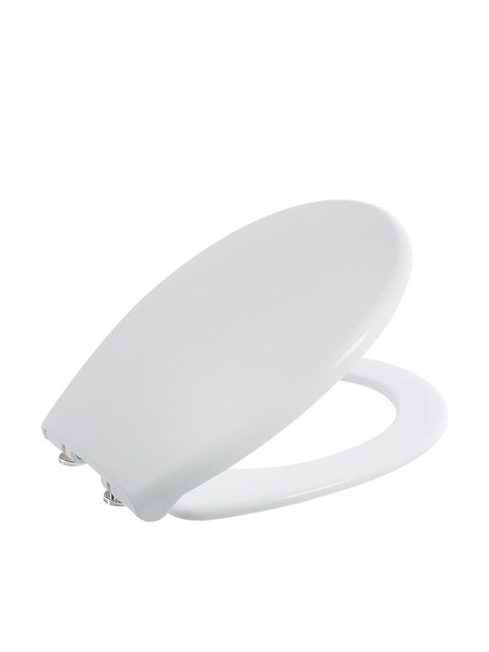 Plastic Soft Close Toilet Seat White 44.5cm