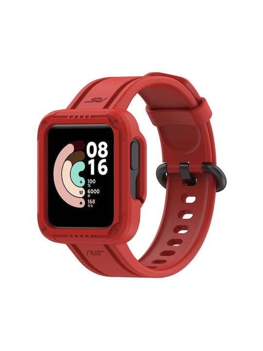 калъф Каишка Силикон Червен (Mi Watch Lite - Ми Часовник Лайт)