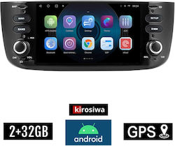 Kirosiwa Ηχοσύστημα Αυτοκινήτου για Fiat Grande Punto / Punto Evo 2012> (Bluetooth/USB/WiFi/GPS/Apple-Carplay) με Οθόνη Αφής 6.1"