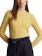 Ralph Lauren Women's Long Sleeve Sweater Woolen Yellow