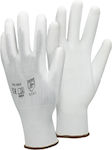 ECD Germany Polyurethane Safety Gloves White