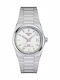 Tissot Γυναικείο Ρολόι 35mm Μπαταρίας με Ασημί Μεταλλικό Μπρασελέ