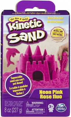 Spin Master Sand Construction Toy Kinetic Sand Neon Pink for 3+ years