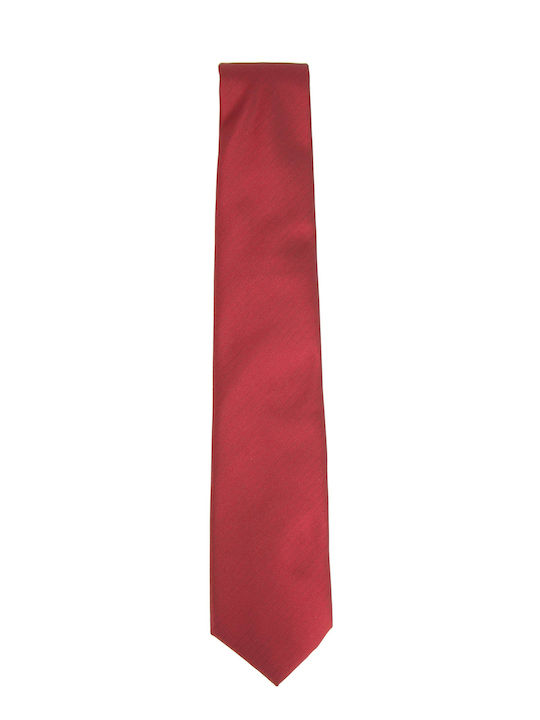 Stefano Mario Herren Krawatte Monochrom in Rot Farbe