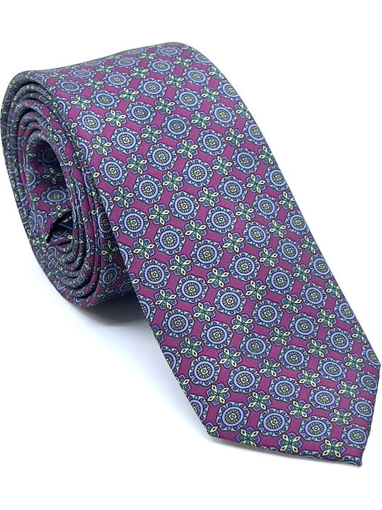 Legend Accessories Silk Men's Tie Printed Purple