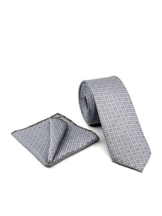Legend Accessories Men's Tie Set Printed Gray