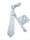 Legend Accessories Herren Krawatten Set Gedruckt in Silber Farbe