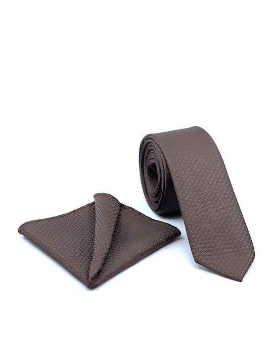 Legend Accessories Men's Tie Set Monochrome Brown
