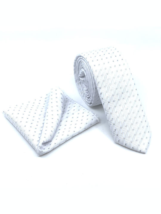 Legend Accessories Men's Tie Set Printed White