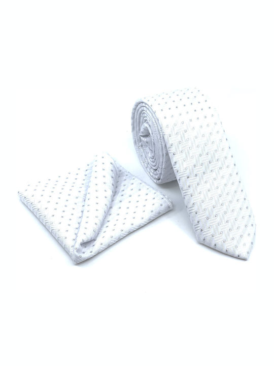 Legend Accessories Men's Tie Set Printed White