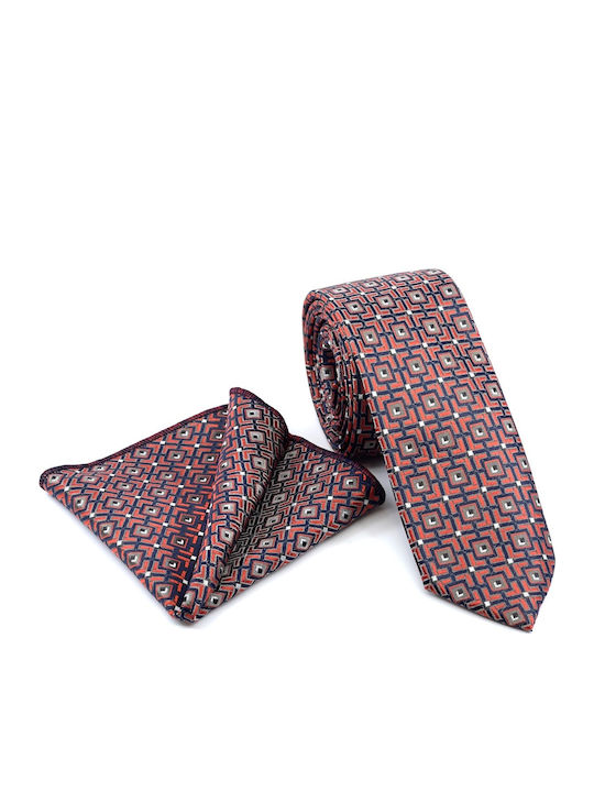 Legend Accessories Men's Tie Set Printed Red