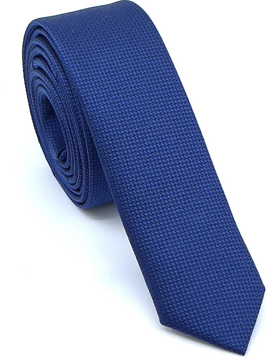 Legend Accessories Σετ Ανδρικής Γραβάτας Συνθετική Μονόχρωμη σε Μπλε Χρώμα
